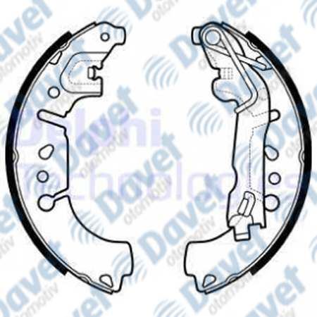 DELPHI LS2135 Fren Balatasi Arka Pabuclu Fiat 500l Tipo 12-
